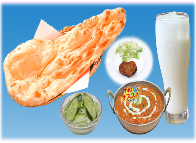 バターチキンカレーセット￥1250